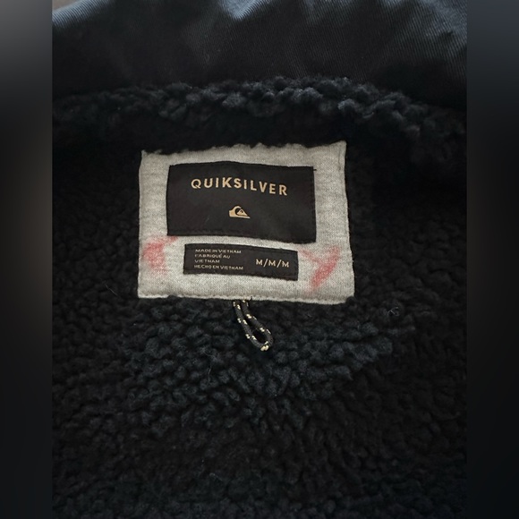 Quicksilver Men’s Heavyweight Jacket with Sherpa Lining. Size: M - Picture 4 of 4